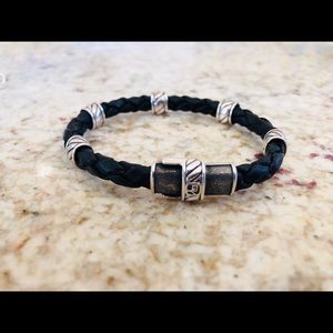 Custom David Yurman Leather Bracelet for Men